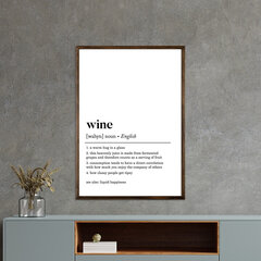 Репродукция Вино, 50х70 см цена и информация | Настенные деревянные декорации | kaup24.ee