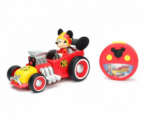 Kaugjuhtimispuldiga auto Disney Mickey Roadster Racer, punane цена и информация | Развивающий мелкую моторику - кинетический песок KeyCraft NV215 (80 г) детям от 3+ лет, бежевый | kaup24.ee