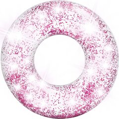 Круг для плавания INTEX с блестками, розовый цена и информация | Надувные и пляжные товары | kaup24.ee