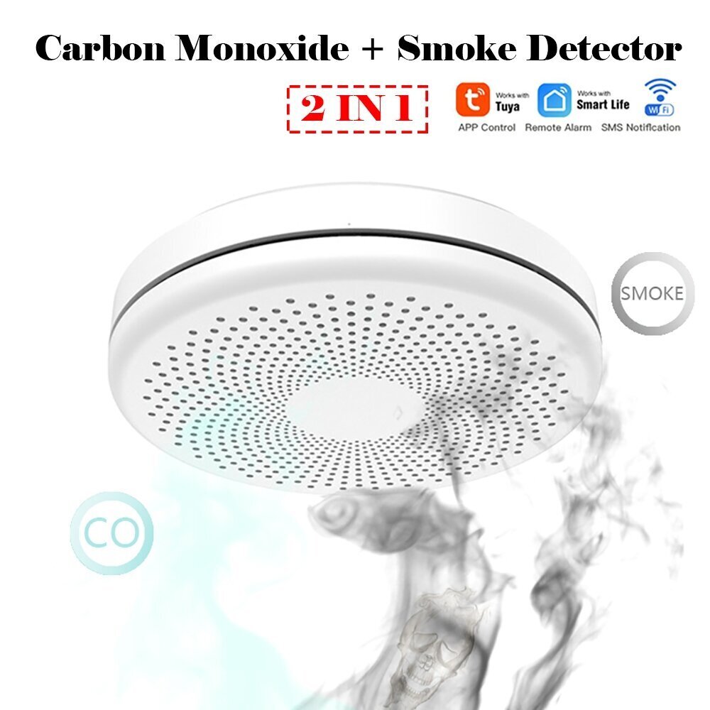 Nutikas suitsu- ja CO2 andur Feelspot FS-CSS01W hind ja info | Suitsuandurid, gaasiandurid | kaup24.ee