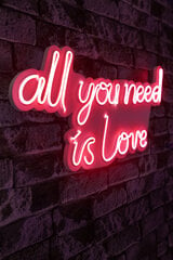 Декоративный настенный светильник All You Need is Love, 1 шт. цена и информация | Детали интерьера | kaup24.ee