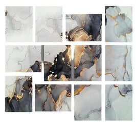 Kaheteistkümneosaline reproduktsioon Abstraktsioon 12MDF42YS цена и информация | Картины, живопись | kaup24.ee