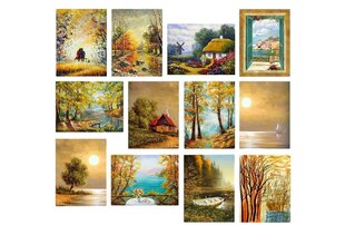 Репродукция из 12 частей Осень 12MDF20YS цена и информация | Картины, живопись | kaup24.ee