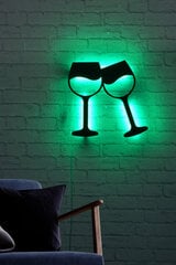 Dekoratiivne seinavalgusti Wine Glasses, 1 tk. hind ja info | Sisustuselemendid | kaup24.ee