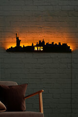 Dekoratiivne seinavalgusti NYC Skyline, 1 tk. hind ja info | Sisustuselemendid | kaup24.ee