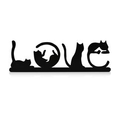 Dekoratiivne seinavalgusti Cat Love, 1 tk. hind ja info | Sisustuselemendid | kaup24.ee