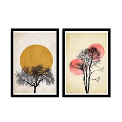 Репродукция из двух частей Деревья цена и информация | Картины, живопись | kaup24.ee