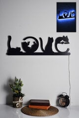 Dekoratiivne seinavalgusti Cat Love, 1 tk. hind ja info | Sisustuselemendid | kaup24.ee