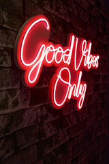 Декоративный настенный светильник Good Vibes Only 2, 1 шт. цена и информация | Детали интерьера | kaup24.ee