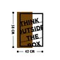 Seinakaunistus Think Outside The Box, 1 tk цена и информация | Sisustuselemendid | kaup24.ee