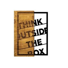 Seinakaunistus Think Outside The Box, 1 tk цена и информация | Детали интерьера | kaup24.ee