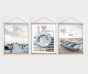 Репродукция из трех частей Порт цена и информация | Картины, живопись | kaup24.ee