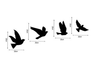 Seinakaunistus Birds, 1 tk hind ja info | Sisustuselemendid | kaup24.ee