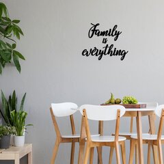 Декорация на стену Family Is Everything, 1 шт. цена и информация | Детали интерьера | kaup24.ee