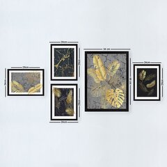Репродукция из пяти частей Ветки цена и информация | Картины, живопись | kaup24.ee