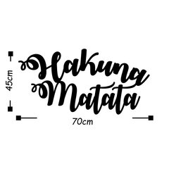 Seinakaunistus Hakuna Matata, 1 tk. hind ja info | Sisustuselemendid | kaup24.ee