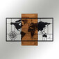Seinakaunistus World Map, 1 tk цена и информация | Sisustuselemendid | kaup24.ee