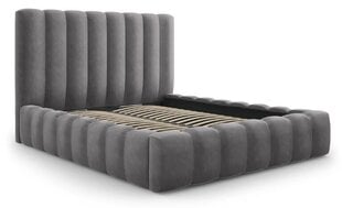 Кровать с ящиком для постельного белья Kelp, 230x185x125 см, серый цвет цена и информация | Кровати | kaup24.ee