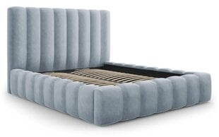 Кровать с ящиком для постельного белья Kelp, 230x185x125 см, светло-голубой цвет цена и информация | Кровати | kaup24.ee