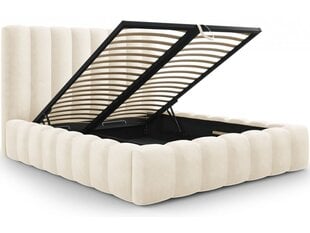 Кровать с ящиком для постельного белья Kelp, 230x185x125 см, песочный цвет цена и информация | Кровати | kaup24.ee