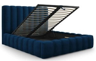 Кровать с ящиком для постельного белья Kelp, 230x165x125 см, синий цвет цена и информация | Кровати | kaup24.ee