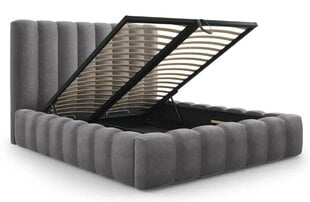 Кровать с ящиком для белья Kelp, 230x225x125 см, серый цвет цена и информация | Кровати | kaup24.ee