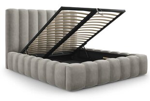 Кровать с ящиком для постельного белья Kelp, 230x225x125 см, светло-серый цвет цена и информация | Кровати | kaup24.ee