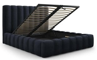 Кровать с ящиком для постельного белья Kelp, 230x225x125 см, темно-синий цвет цена и информация | Кровати | kaup24.ee