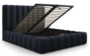 Кровать с ящиком для постельного белья Kelp, 230x205x125 см, темно-синий цвет цена и информация | Кровати | kaup24.ee