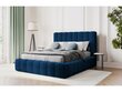 Voodi voodipesukastiga Kelp, 230x205x125 cm, sinine hind ja info | Voodid | kaup24.ee