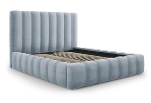 Кровать с ящиком для постельного белья Kelp, 230x205x125 см, светло-голубой цвет цена и информация | Кровати | kaup24.ee