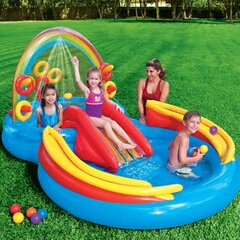 Intex täispumbatav bassein "Rainbow Ring Play Center" 297x193x135 cm цена и информация | Бассейны | kaup24.ee