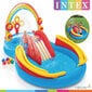 Intex täispumbatav bassein "Rainbow Ring Play Center" 297x193x135 cm hind ja info | Basseinid | kaup24.ee