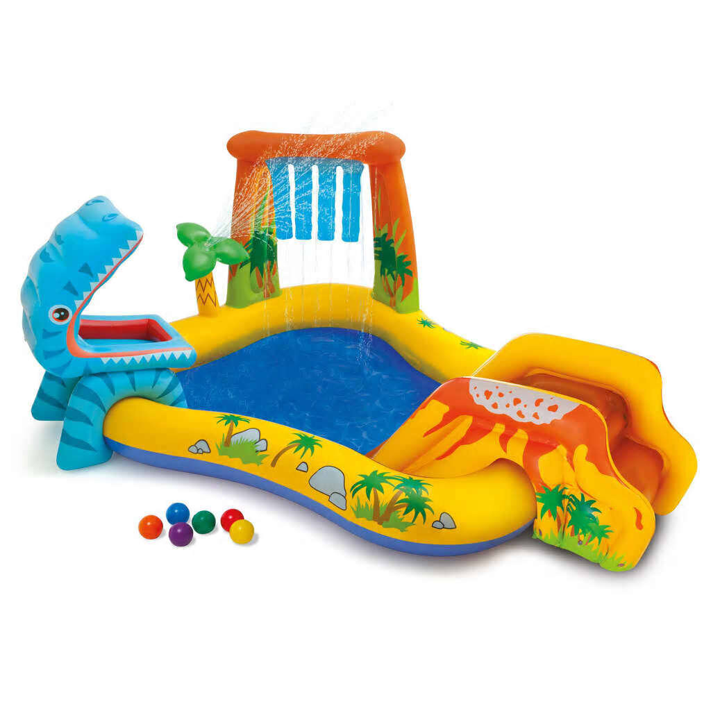 Intex täispumbatav bassein "Dinosaur Play Center" 249 x 191 x 109 cm hind ja info | Basseinid | kaup24.ee