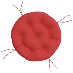 vidaXL ümmargune istmepadi, punane, Ø60 x11 cm, oxford kangas hind ja info | Toolipadjad ja -katted | kaup24.ee