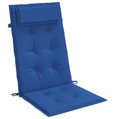 vidaXL kõrge seljatoega toolipadjad 6 tk, sügavsinine, oxford kangas hind ja info | Toolipadjad ja -katted | kaup24.ee