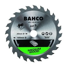 Пильный диск Bahco 190x30мм 24H 17°, для аккумуляторного инструмента, по дереву цена и информация | Пилы, циркулярные станки | kaup24.ee