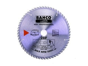 Ketassaeleht Bahco 210x30mm 40H 18°, (25/20/16mm adapterid), puidu jaoks hind ja info | Elektrilised saed, mootorsaed ja tarvikud | kaup24.ee