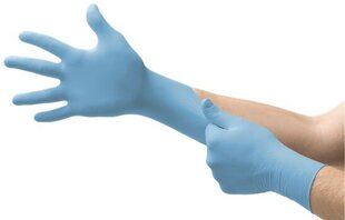 Одноразовые нитриловые перчатки Ansell TouchNTuff® 92-670, 100 шт., толщина 0,13 мм, размер XL (9,5-10), синие цена и информация | Рабочие перчатки | kaup24.ee