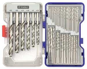 Tivoli puurikomplekt metallile 1-13 mm, HSS, 100 tk цена и информация | Механические инструменты | kaup24.ee