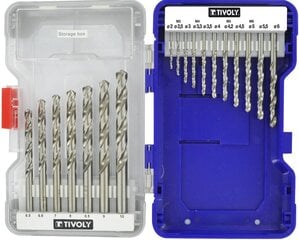 Набор сверл по металлу HSS Ø2-10 мм, 18 шт., фрезерованные цена и информация | Механические инструменты | kaup24.ee