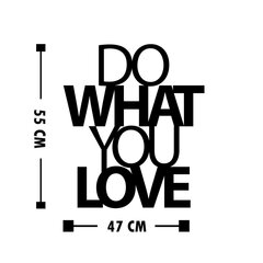 Seinakaunistus Do What You Love 2, 1 tk. hind ja info | Sisustuselemendid | kaup24.ee