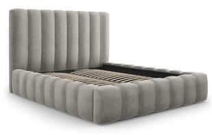 Кровать с ящиком для постельного белья Kelp, 230x165x125 см, светло-серый цвет цена и информация | Кровати | kaup24.ee