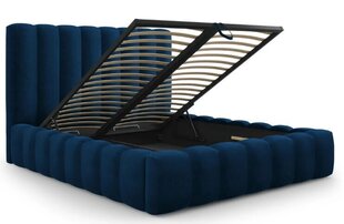 Кровать с ящиком для постельного белья Kelp, 230x185x125 см, синий цвет цена и информация | Кровати | kaup24.ee