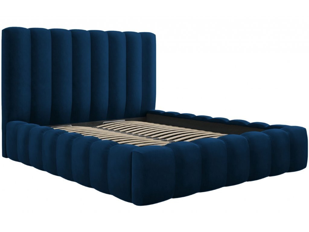 Voodi voodipesukastiga Kelp, 230x225x125 cm, sinine hind ja info | Voodid | kaup24.ee
