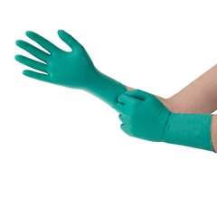Одноразовые нитриловые и неопреновые перчатки Ansell Microflex 93-260, 6 шт., 0,20 мм, зеленые, размер M (7,5-8) цена и информация | Рабочие перчатки | kaup24.ee