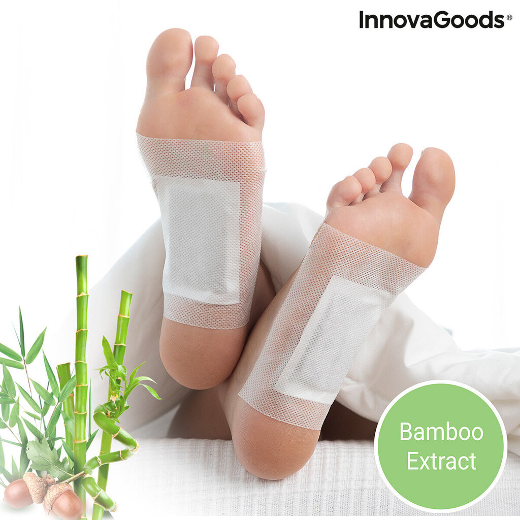 Detox Jalaplaastrid Bamboo InnovaGoods 10 Ühikut hind ja info | Kehakreemid, losjoonid | kaup24.ee