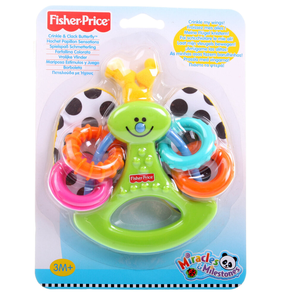 Kõristi liblikas Fisher Price цена и информация | Imikute mänguasjad | kaup24.ee