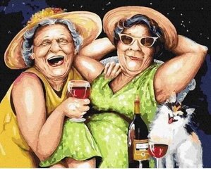 Картина по номерам Twoje Hobby Бабушки на отдыхе, 40х50 см цена и информация | Живопись по номерам | kaup24.ee