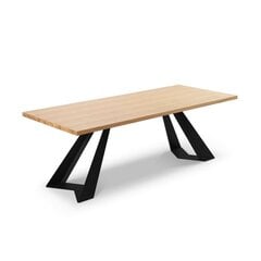 Обеденный стол Colin, 220x100x75 см, светло-коричневый цена и информация | Кухонные и обеденные столы | kaup24.ee